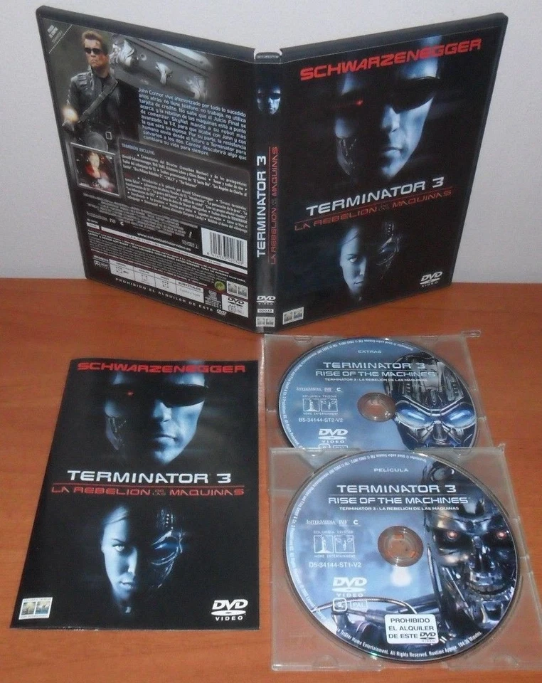 Ternimator 3: La Rebelión de Las Máquinas (Rise of The Machines)[2 discos DVD's] - Imagen 1 de 1