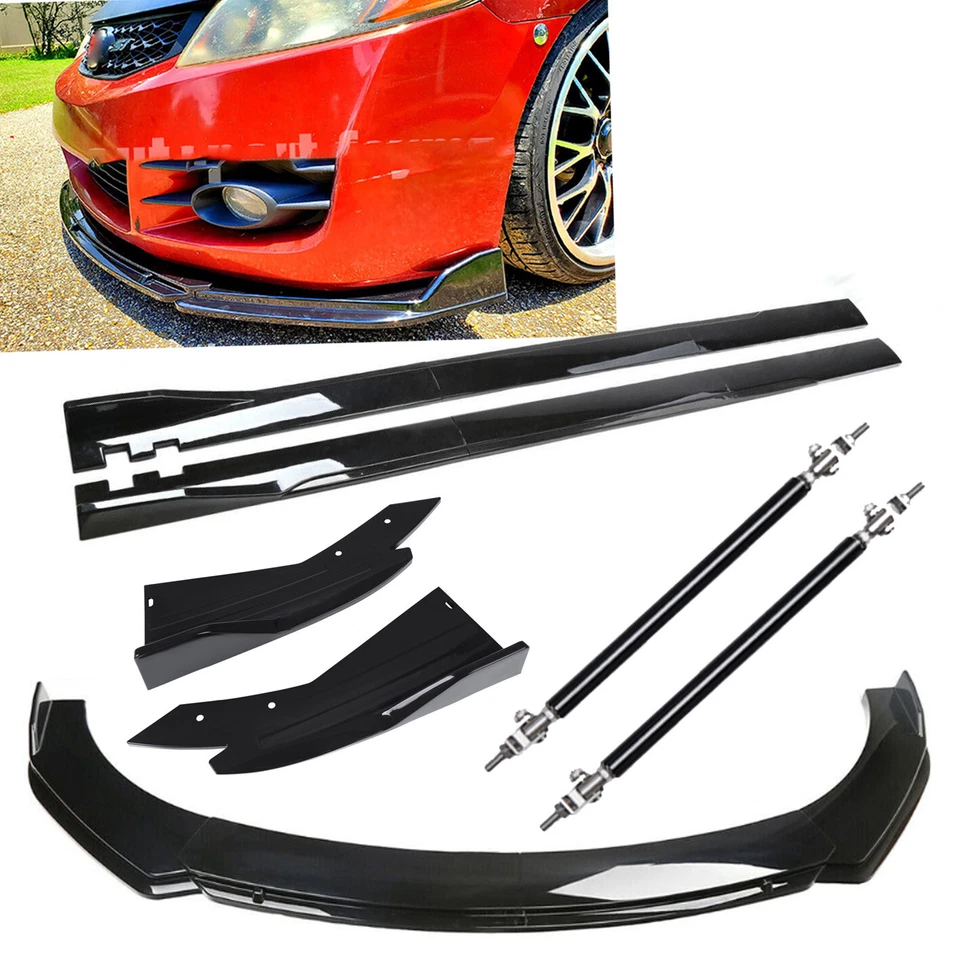 Front Bumper Lip Splitter Spoiler Side Skirt Strut Rod For Chevrolet Malibu 2000 - Изображение 1 из 4
