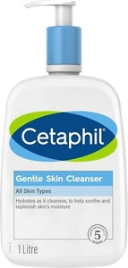 Cetaphil Gentle Skin Cleanser 1000ml, Face & Body, Suitable For All Skin Types - Picture 1 of 5