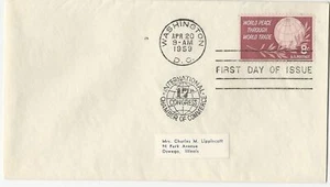 1959 FDC  SC# 1129 Globe & Laurel K261 - Picture 1 of 1