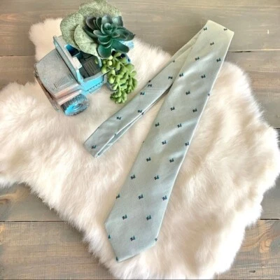 Corbata vintage de seda estampada multicolor Foto 1 de 4