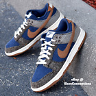 Nike Dunk Low PRM Shoes Midnight Navy Ale Brown FQ8746-410 Men's Sizes NEW