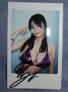 Yu Tano Autographed Signed Instax photo Cheki Japan Femail JAV Idol miss av - Picture 1 of 1
