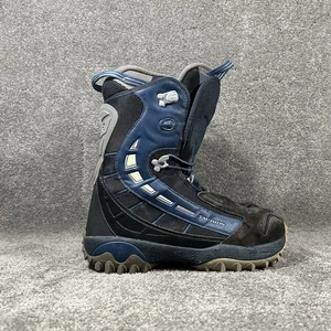 Botas de snowboard Salomon Synapse Custom Fit AGion para hombre talla 10 negras azules usadas - Imagen 1 de 14