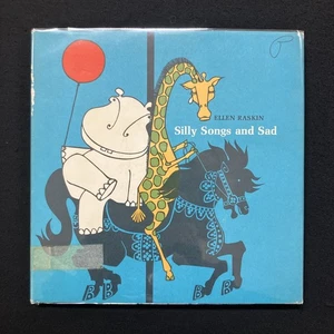 Ellen Raskin SILLY SONGS AND SAD 1967 1st HCDJ nonsensical! - Picture 1 of 7