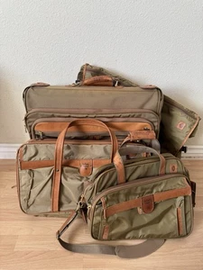 Vintage HARTMANN Intensity Bag Suitcase Carry On Tan Ballistic Nylon 4 Piece Set - Picture 1 of 24