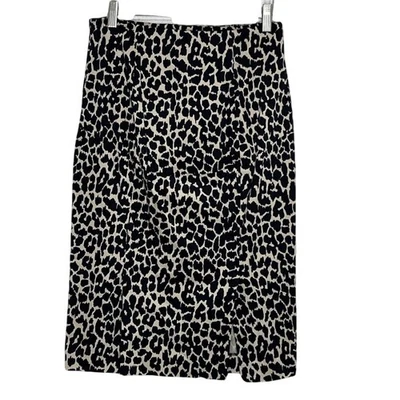 Body by Victoria's Secret Ooh Lala Midi Falda Lápiz Estampado Leopardo Talla 4 Foto 1 de 4