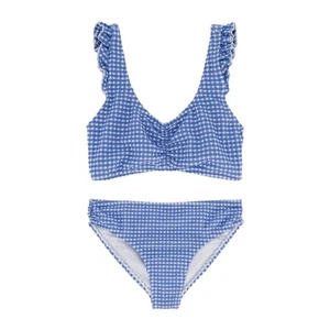 Roxy Girls Bikini Set UPF 50+ Sun Protection Quick-Dry Bathing Suit Gingham 12  - Picture 1 of 1