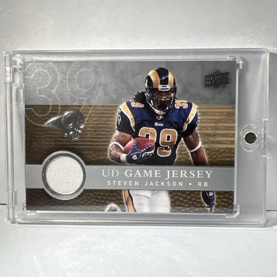 2008 Upper Deck - Steven Jackson UD Game Jersey Relic St Louis Rams NFL #UDGJ-SJ - Image 1 of 2