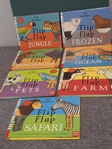 7 x Axel Scheffler's Flip Flap Books Bundle - Age 0-5 - Hardcover - VGC - Picture 1 of 13