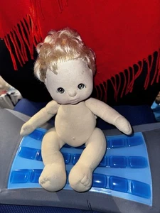 Mattel My Child Puppe blonde Haare grüne Augen Mädchen Kleid Dolly Fun Vintage Spielzeug 80er - Bild 1 von 12