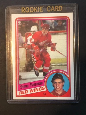 Topps Steve Yzerman 1984 novato gran forma Foto 1 de 2