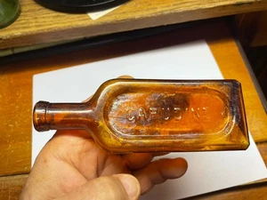 Antike Braunglas Capudin Medizin Flasche - Bild 1 von 5