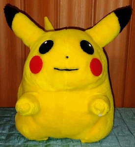 Pikachu Pokemon Jumbo Plush 12” -  14" Vintage 1999 Hasbro Tomy Nintendo Toy (C - Picture 1 of 7