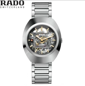 RADO DiaStar Original Skeleton Auto 38mm Black Dial Ceramos SS Watch - Picture 1 of 15