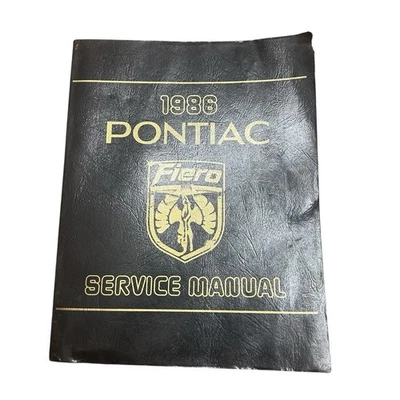 1986 Pontiac Fiero shop service manual ORIGINAL wiring electrical - Image 1 of 4