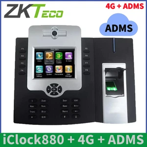 ZKteco iClock880 4G ADMS Fingerprint Time Attendance Clock Machine Access 3.5" - Picture 1 of 9