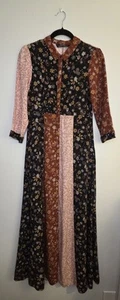Zara Patchwork Maxi Dress Blogger's Pick Fave MED Festival Prairie Cottagecore - Picture 1 of 7