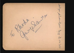 George Sanders - signed Autogramm Buchseite - Batman - Josephine Hull auf Rückseite - Bild 1 von 2