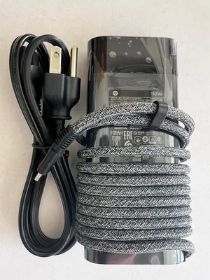 Genuine HP 110W USB-C AC Charger EliteBook 860 Laptop M52950-001 M52946-003 -New - Image 1 of 4