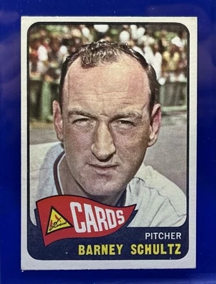 1965 Topps #28 Barney Schultz St. Louis Cardinals - Image 1 of 2