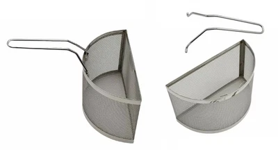 GNALI 2 CESTELLI IN ACCIAIO INOX 18/10 CM 22 x 11 x 14,5 h PER PENTOLA CB124 - Immagine 1 di 4