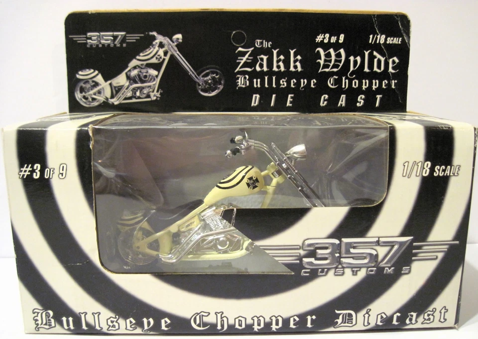 Zakk Wylde Chopper Series Metal Chopper Die Cast 357 Customs RARE ! #3 of 9 NIB! - Image 1 of 4