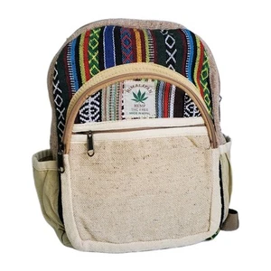 Mittelgroßer Hanf Rucksack - Bild 1 von 8