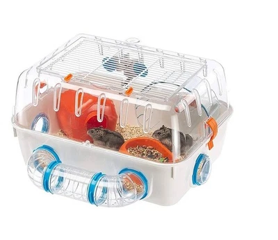 Hamster Cage Plastic Multi-Level Ventilated Includes Accessories Indoor - Image 1 of 3
