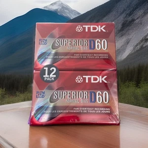 TDK Superior D60 IEC/Typ I Normal Bias leere Kassetten 12er-Packung neu versiegelt - Bild 1 von 7