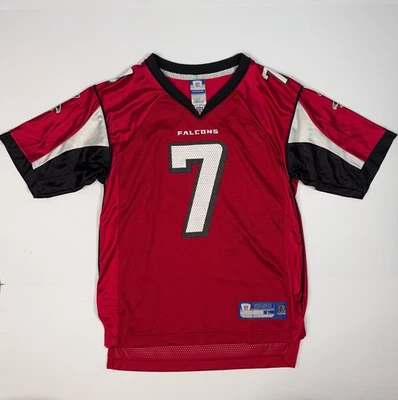 Camiseta Y2K Reebok Mike Vick Atlanta Falcons Youth tamanho G NFL On Field Vintage - Imagem 1 de 4