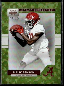 2023 Bowman University Alabama Crimson Tide Camo Foil Malik Benson 70/75 #11 - Picture 1 of 2