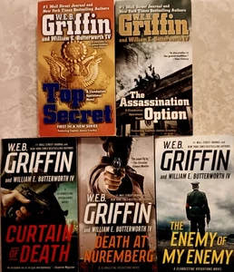 W.E.B. Griffin CLANDESTINE OPERATIONS Complete Paperback Series Set - Foto 1 di 7