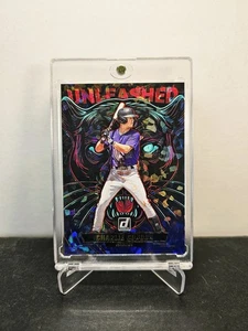 CHARLIE CONDON 2025 Donruss ⚾️ # 15 Rookie UNLEASHED Blue Ice SSP #'d/35 ROCKIES - Picture 1 of 3