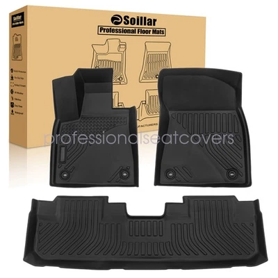 Fits 2016-2022 Lexus RX350/RX450h RX350L/450h TPE 3D Floor Mats Liner Set Black - Image 1 of 4
