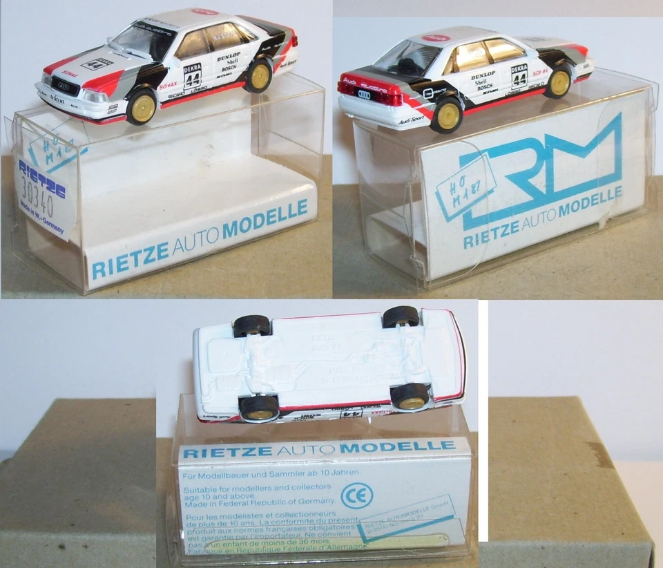Micro Rietze Ho 1/87 Audi V8 N.44 Rally Stucco IN Box - Immagine 1 di 1