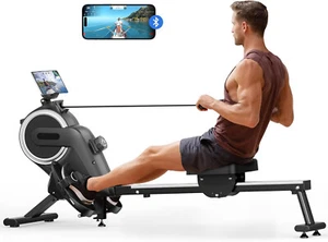 Indoor Magnetic Water Rowing Machine Foldable Rower Machine Exercise Equipment - Picture 1 of 22