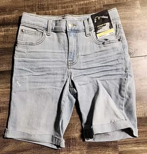 Art Class Boys Bermuda Jean Shorts Medium Size 8 Light Wash Pockets - Picture 1 of 3