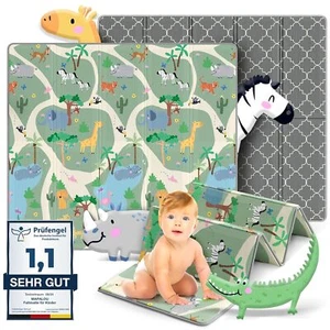 MAPALOU Krabbelmatte Spielmatte für Baby & Kinder Spielteppich Babymatte Matte - Bild 1 von 7