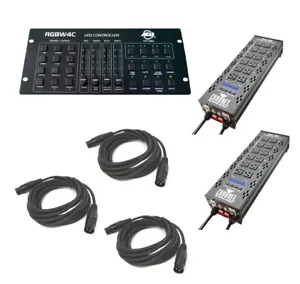 Chauvet DJ (2) Pro-D6 On / Off Dimmer 6Ch Switch Relay Pack Dmx Cables & Rgbw4C - Picture 1 of 1