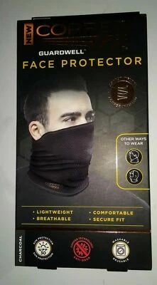 Face Mask Copper Fit Guardwell Neck Gaiter Charcoal Grey adult one size - Image 1 of 4