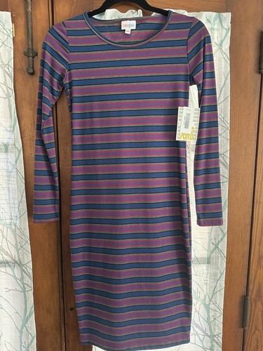 VETEMENTS LuLaRoe Abito da donna Debbie nuovo con etichette XXS