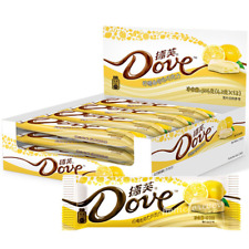 42g x 12 Bars Dove White Chocolate with Lemon Flavor Gifts 德芙柠檬曲奇白巧克力新口味情人节礼物