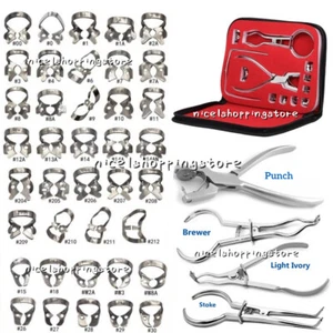 Dental Gummi Dam Rahmen Stanze Schablone Klemmen Pinzette Zange Endo Labor Instrument - Bild 1 von 58