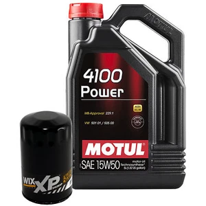 5L Motul 4100 POWER 15W50 Wix XP Filter Motor Oil Change Kit API SL/CF - Picture 1 of 1