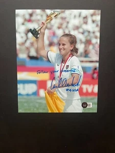 Carla Overbeck Rare! autographed signed USA US soccer 8x10 photo Beckett BAS coa - Picture 1 of 1