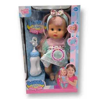 GN UNIVERSE Bonnie 12" Interactive Baby Doll with Realistic Baby Sounds