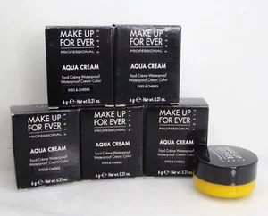 MAKE UP FOR EVER AQUA CREAM WATERPROOF CREAM COLOR 24 0.21 OZ BOXED LOT OF 5 - Picture 1 of 4