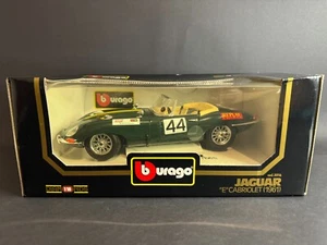 Bburago Jaguar E-Type Cabriolet 1961 #44 British Racing Green (Cod.3016) 1:18 - Bild 1 von 16