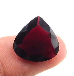 11 Cts 1 Pcs Natural Garnet Heart Shape Loose Gemstone Size 16 X 16 MM P-683